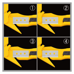Cúter sk-10 de seguridad con cuchilla oculta rectangular de 17,8 mm