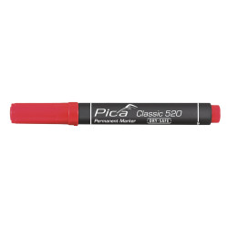 Marcador permanente tipo bala rojo