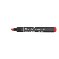 Marcador permanente tipo pincel rojo