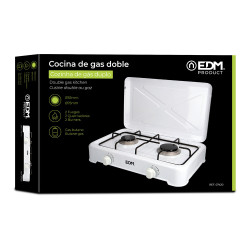 Cocina de gas esmaltada 2 fuegos edm