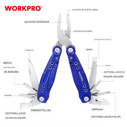 Multiherramienta azul 15 en 1