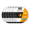 Discos corte set 5 uds hierro y acero inoxidable ø115 x 1 x 22,2 cm