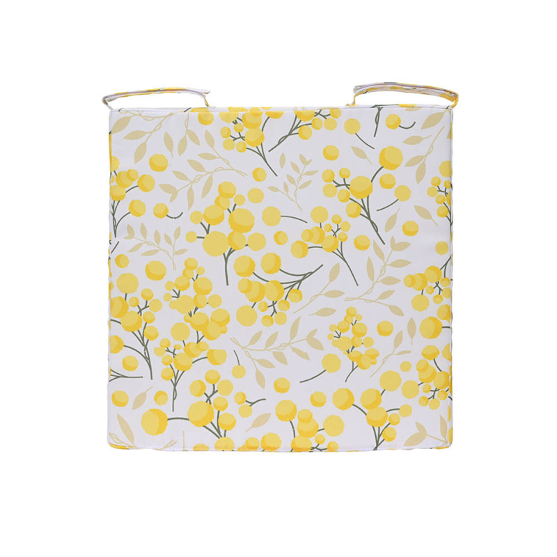 Cojín cuadrado poliéster estampado, exterior, 40 x 40 x 4 cm Cojín cuadrado poliéster estampado, exterior, 40 x 40 x 4 cm