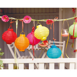Farolillo solar, colores surtidos ø20 cm