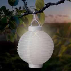 Farolillo solar blanco ø 20 cm