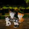 Gato luz solar, modelos variados