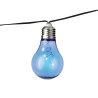 Guirnalda solar con bombillas de colores, 2 funciones, 4,5 m