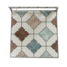 Silla metálica/mosaico bistró mosaico para exterior 38 x 50 x 89 cm