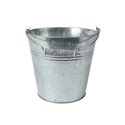 Cubo de zinc, para exterior ø11 x 10 cm