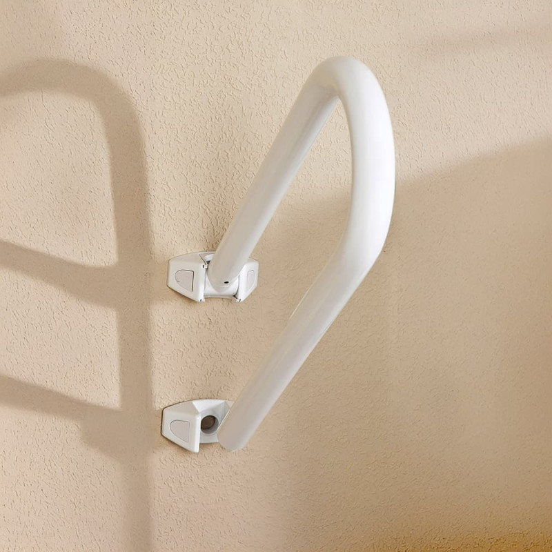 Asa de seguridad giratoria, aluminio blanco, 52,5 x 21 x 20 cm Asa de seguridad giratoria, aluminio blanco, 52,5 x 21 x 20 cm