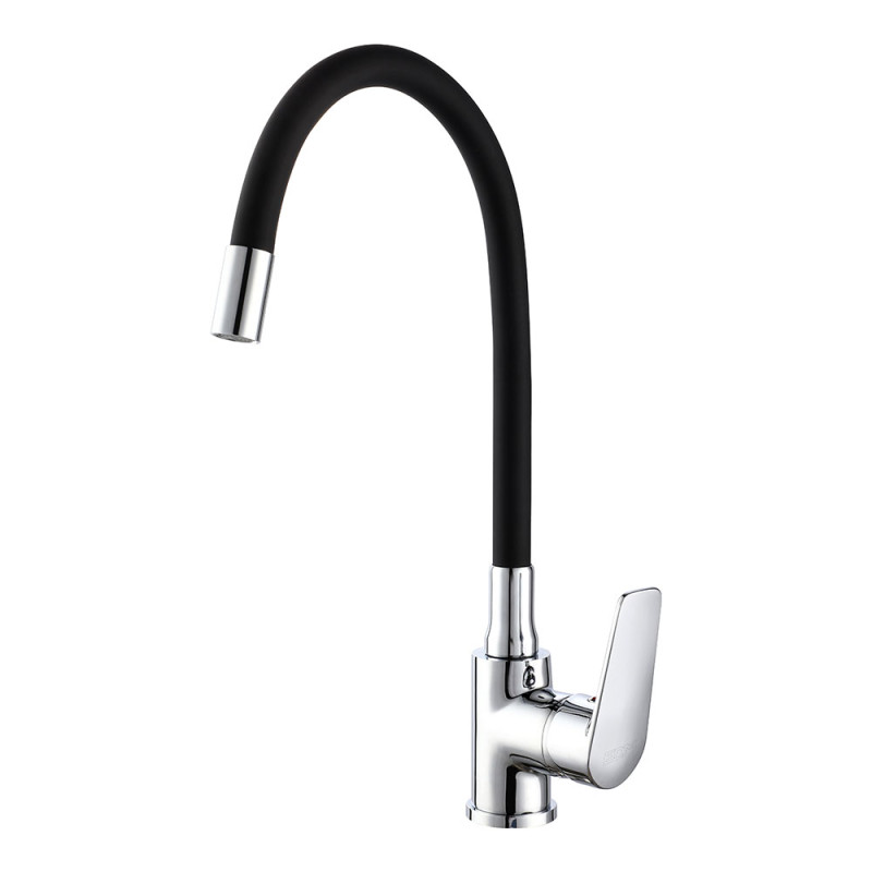 Grifo cocina monomando baiona caño flexible negro Grifo cocina monomando baiona caño flexible negro