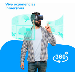Gafas de realidad virtual 3d con audio