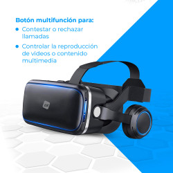 Gafas de realidad virtual 3d con audio