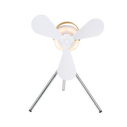Ventilador recargable de mesa usb, con aspas, 4 velocidades con mando