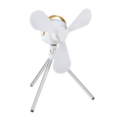 Ventilador recargable de mesa usb, con aspas, 4 velocidades con mando