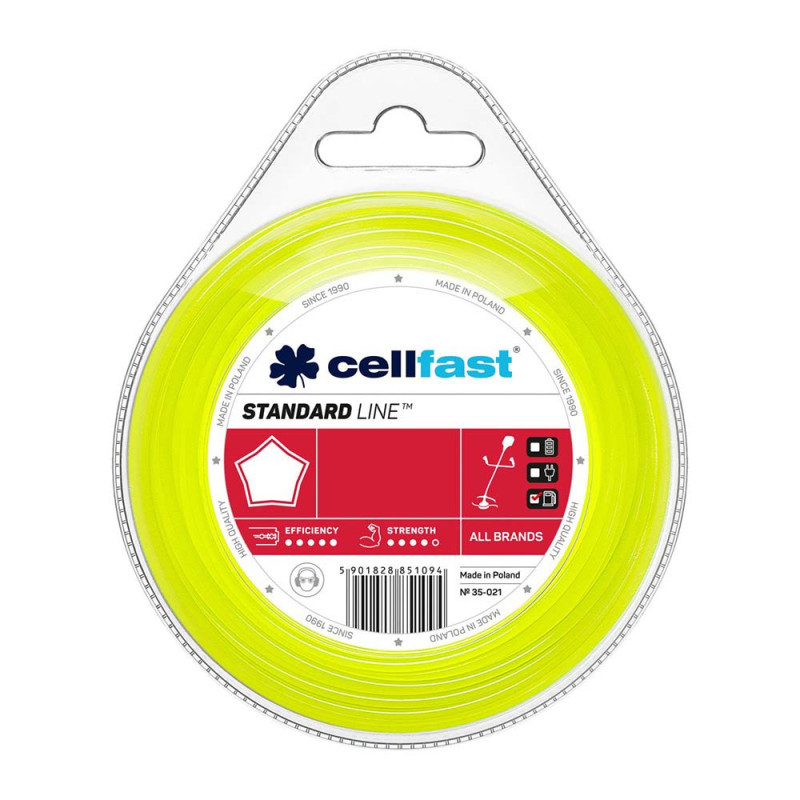 Hilo dispensador para desbrozadora estándar - estrella 2,4 mm 15 m Hilo dispensador para desbrozadora estándar - estrella 2,4 mm 15 m