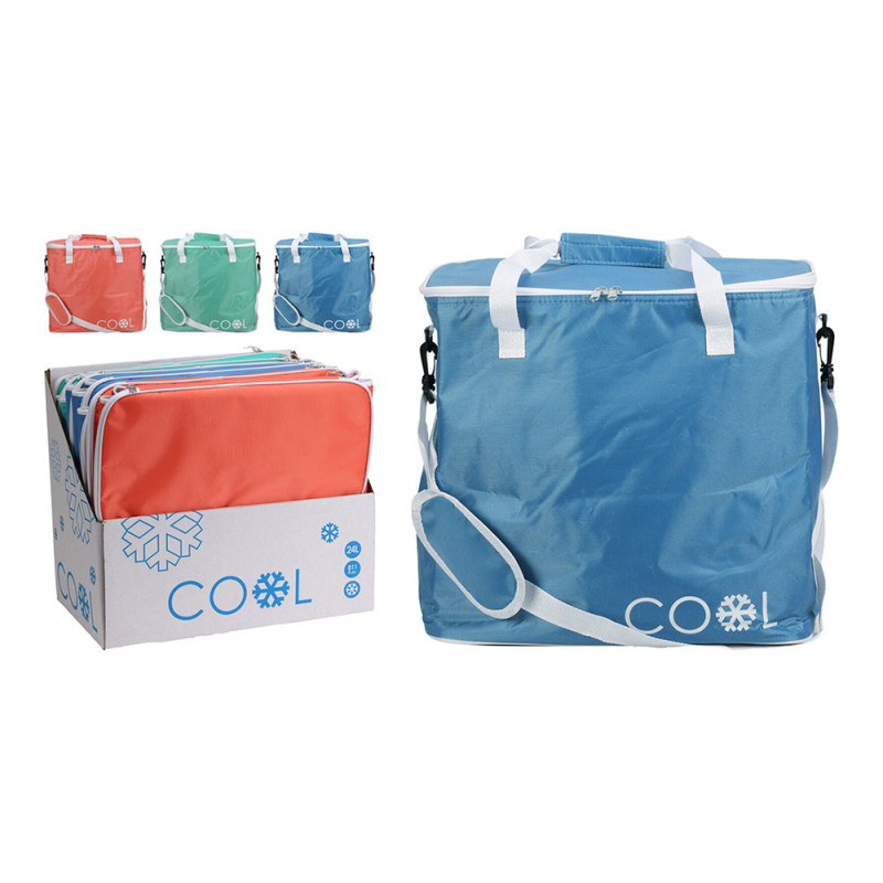 Nevera tipo bolsa isotermica 24 l, ribete blanco, colores surtidos Nevera tipo bolsa isotermica 24 l, ribete blanco, colores surtidos