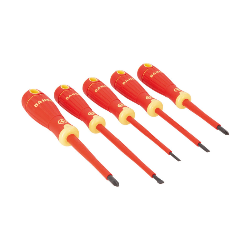 Destornilladores bahcofit aislados, juego de 5 piezas Destornilladores bahcofit aislados, juego de 5 piezas