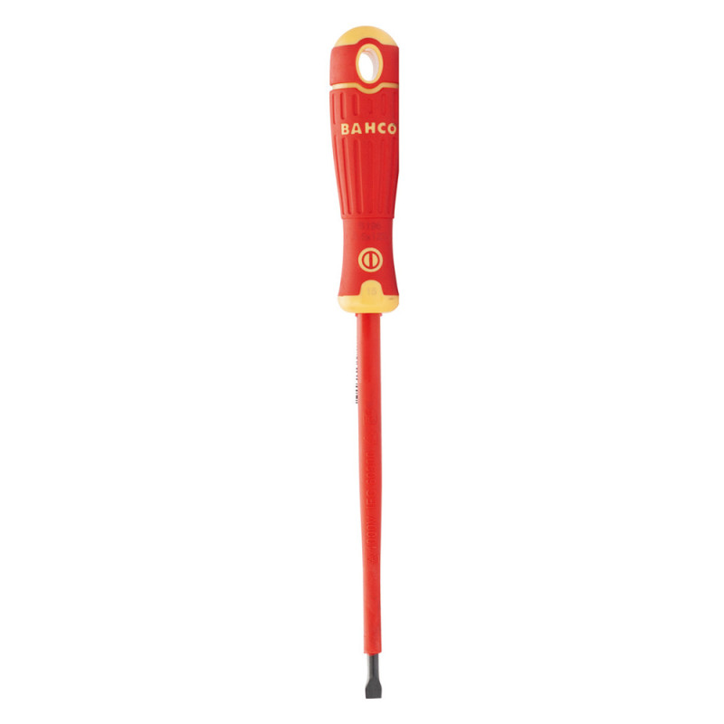 Destornillador bahcofit punta plana aislado vde 0,8 x 4 x 100mm Destornillador bahcofit punta plana aislado vde 0,8 x 4 x 100mm
