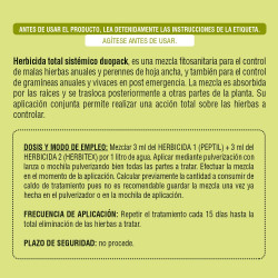 Herbicida total sistemico duopack 25 + 25 ml