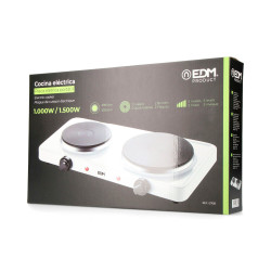 Cocina electrica 2 fuegos 1000-1500w edm