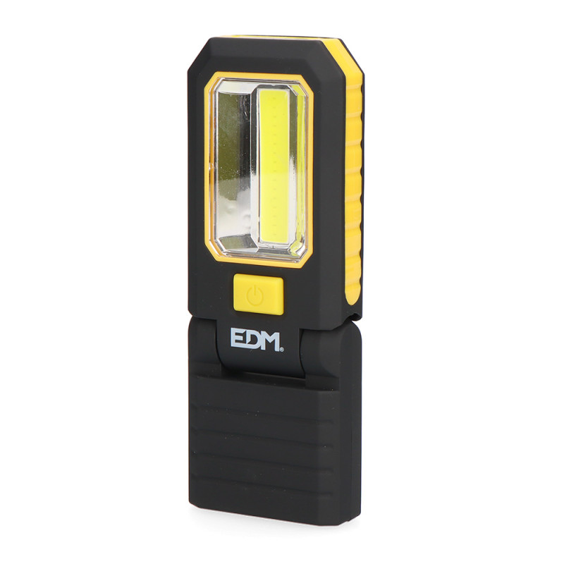 Linterna led cob 3 leds xl de 200lm. con gancho e iman 3xaaa (pilas incluidas) edm Linterna led cob 3 leds xl de 200lm. con gancho e iman 3xaaa (pilas incluidas) edm