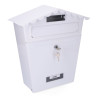 Buzon de acero modelo classic blanco 295 x 105 x 355 mm