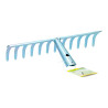 Rastrillo metalico 12 dientes acero galvanizado 29,5 x 13 cm kinzo