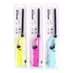Encendedor de cocina de gas recargable 27x4x2,3cm colores surtidos euro/u