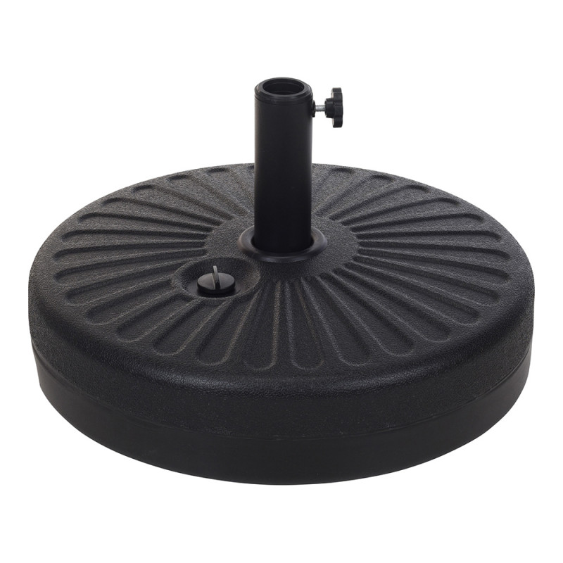 Base de parasol 22 l color: negro ø51x12cm ipae progarden Base de parasol 22 l color: negro ø51x12cm ipae progarden