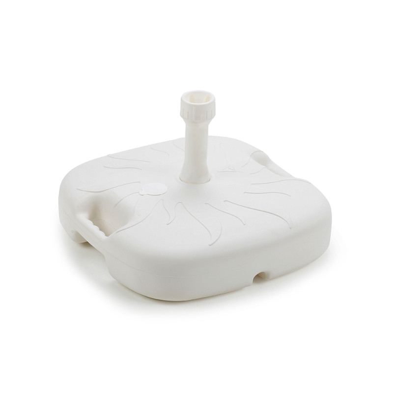 Base de parasol 18 l color: blanco 44x44x12cm ipae progarden Base de parasol 18 l color: blanco 44x44x12cm ipae progarden