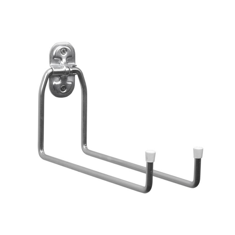 Gancho multiuso doble largo - soporta aproximado 25kg 12x25x5cm Gancho multiuso doble largo - soporta aproximado 25kg 12x25x5cm
