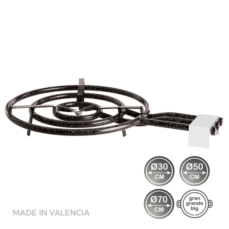 Quemador de gas butano/propano ø70cm 3 fuegos. vaello Quemador de gas butano/propano ø70cm 3 fuegos. vaello