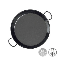 Paellera tradicional de acero esmaltado ø55cm (16 personas)