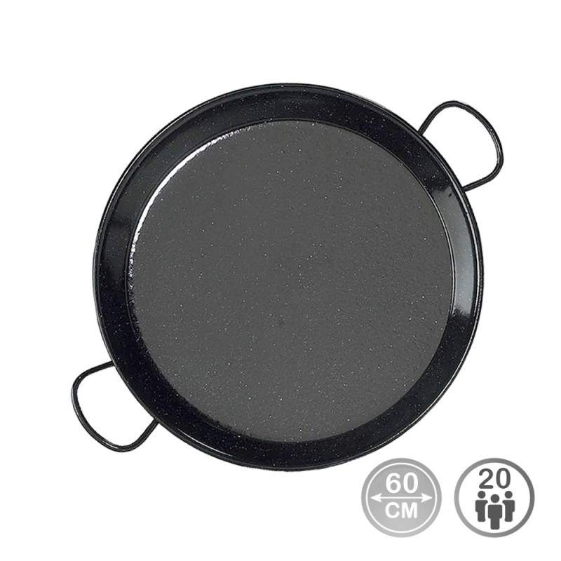 Paellera tradicional de acero esmaltado ø60cm (20 personas) Paellera tradicional de acero esmaltado ø60cm (20 personas)