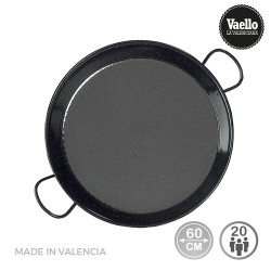 Paellera tradicional de acero esmaltado ø60cm (20 personas)