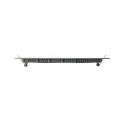 Downlight led empotrable cuadrado 20w luz dia 4000 k 1500 lm color cromado 22 x 22 cm
