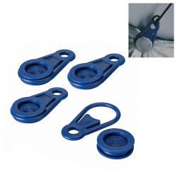 Conjunto de 6 clips tipo pinza para sujecion de toldos y lonas ø0,44 x 8,3 cm