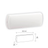 Aplique emergencia led 3 w 150 lm 25,5 x 9 x 5 cm