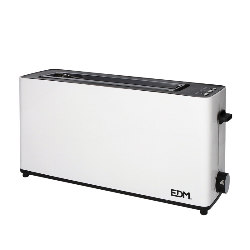 Tostadora ranura larga white design 900w edm Tostadora ranura larga white design 900w edm