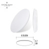 Aplique led circular de superficie 12 w 6500 k, 1160 lm ø26,5 x 6,6 cm