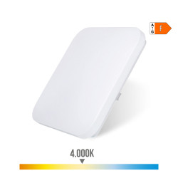 Aplique led cuadrado extraplano de superficie 18 w 4000 k 1820 lm 33 x 33 x 7,1 cm