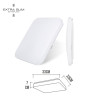Aplique led cuadrado extraplano de superficie 18 w 6500 k 1820 lm 33 x 33 x 7,1 cm