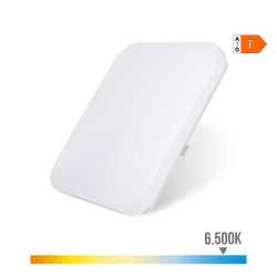 Aplique led cuadrado extraplano de superficie 24 w 6500 k 2490 lm 370 x 370 x 60 cm