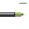 Manguera tubular h05vv-f 3 g 1,00 mm², negra euro/m