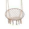 Columpio bali de algodon con flecos ø 82 x 123 cm, color crema