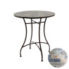 Mesa metalica/mosaico stuttgart color marron para exterior ø 70 x 77 cm