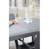 Mesa extensible color antracita para exterior 72 x 150 / 220 x 90 cm