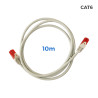 Cable utp cat.6 latiguillo rj45 cobre lszh gris 10 m