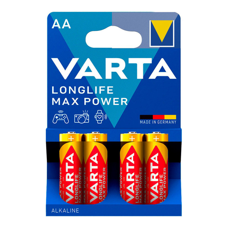 Pila alkalina longlife max power aa - lr06 (blister 4 unid.) ø14,5x50,5mm Pila alkalina longlife max power aa - lr06 (blister 4 unid.) ø14,5x50,5mm